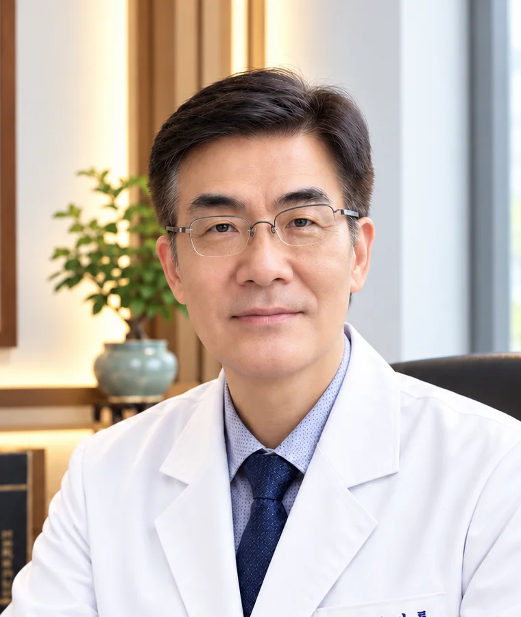 흰 가운을 입은 구자룡 대표원장